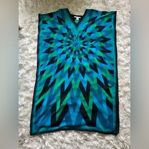 Trina Turk silk patterned caftan